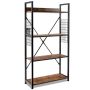 Bookshelf, 4-Tier, Brown, 64 × 119.5 × 24 cm
