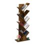 Книжный стеллаж Relaxdays, 9 полок, Коричневый, 51 × 138 × 25 см