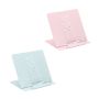 Raamatuhoidik Relaxdays 10049522.0, 2 tk, Sinine/roosa, 21 × 18 × 16,5 cm