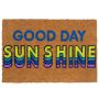 Kookoskiust uksematt Relaxdays „Good Day Sunshine“, Mitmevärviline, 60 × 40 cm