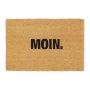Kookosest uksematt Relaxdays „Moin.“, Pruun/must, 60 × 40 cm
