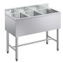 Kaubanduslik valamu VEVOR JC-BAR-3B38-320, 3 osa, 978 × 470 × 838 mm