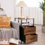 Chest of drawers, 2 drawers, Brown, 45 × 70 × 40 cm