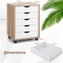 Chest of drawers, 5 drawers, 48 ​​× 65.5 × 39.5 cm