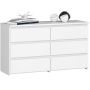Kummut CL100, 6 sahtlit, Valge, 100 × 57 × 35 cm