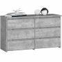 Kummut CL100, 6 sahtliga, hall, 100 × 57 × 35 cm