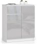 Kummut K80 CLP, 2 ust ja 1 sahtel, valge, 80 × 99 × 40 cm