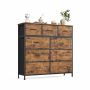 SONGMICS chest of drawers, 4 fabric drawers, 98.8 × 95.2 × 30 cm
