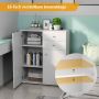 Chest of drawers with doors and drawers, 2 cabinets, 2 drawers, 72 × 85.5 × 34 cm