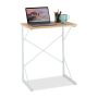 Arvutilaud Relaxdays 10049645.0, Valge/pruun, 60 × 75 × 40 cm