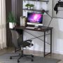 Computer desk, With side storage compartment, Brown, 101.6/119.38 × 50.8 × 76.2 cm