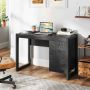 Computer desk, with drawer and cabinet