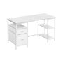 Computer desk VASAGLE LWD047B16, 2 shelves, Black, 140 × 76 × 60 cm
