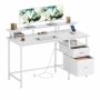 Computer desk VASAGLE, with 2 drawers, 140 × 90 × 60 cm