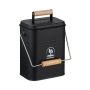 Kompostikonteiner Relaxdays, 3,5 l, must, 20,5 × 26 × 14 cm