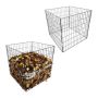Kompostrite komplekt Relaxdays, 2 tk, Must, 76 × 76 × 76 cm
