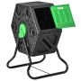 Compost bin Outsunny 60x49x77cm., black/green