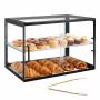 Kondiitritoodete vitriin VEVOR GTDAP04, 2 tasandit, 550 × 385 × 390 mm