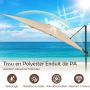 Cantilever outdoor umbrella 294x294 cm, with 360° rotation, groundless