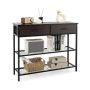 Console table, 2 drawers, 2 shelves, 100 × 81.5 × 30 cm