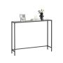 Konsoollaud VASAGLE LGT26G, must ja hall, 100 × 80 × 20 cm