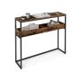VASAGLE konsoollaud LNT091K01, 2 tasandit, 24 × 100 × 80 cm