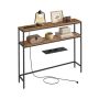 Konsoollaud VASAGLE LNT135KD01, 2 riiulit, 100 × 80 × 20 cm