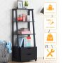 Ladder shelf, 4 shelves, 2 drawers, 52.07 × 39.62 × 133.2 cm