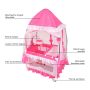 Baby travel cot, 2 levels, Pink, 125 × 65 × 76 cm