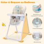 Baby High Chair, 4 in 1, 36.5 × 23.5 × 41 inches