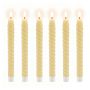 Конические LED-свечи Relaxdays, 6 шт, 25 × 2,2 см