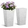 Конические кашпо VEVOR 9004W-WT, 2 шт, Белые, 30 × 58 см