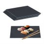 Квадратные сланцевые сервировочные подставки Relaxdays, 6 шт, 40 × 30 × 0,5 см