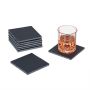Kandilised kiltkivist alusmatid Relaxdays, 8 tk, 10 × 10 × 0,7 cm