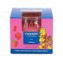 Lõhnaküünal Haribo, Strawberry Happiness, 8 × 6,5 × 8 cm