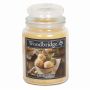 Ароматическая свеча Woodbridge, Creamy Vanilla, 2 фитиля, Жёлтая, 10 × 17 × 10 см