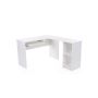 Corner desk, white LCD810W