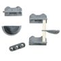 PawHut 4-piece cat climbing wall, grey/beige