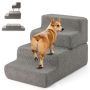 Dog Stairs, 4 Steps, Gray, 60 × 40 × 40 cm