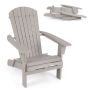 Outdoor Adirondack Chair, Foldable, 88.9 × 93.98 × 71.12 cm