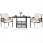 Outdoor furniture set, 3-piece, 104 × 71 × 66 cm