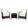 Outdoor furniture set, 3 pieces