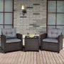 Outdoor furniture set, 3 pieces
