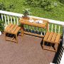 Outdoor furniture set, 3 in 1, 2 seats, 54.6 × 180.3 × 80 cm