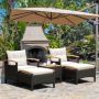 Outdoor furniture set, 5 pieces