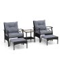 Outdoor furniture set, 5 pieces