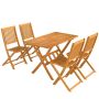 Välimööblikomplekt Aosom 84K-054V90ND, 5-osaline, Pruun, 120 × 75 × 70 cm