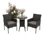Õuemööblikomplekt Relaxdays 10053339_46, 3-osaline, 2 istekohta