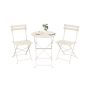 SONGMICS GGF036LZ01 Outdoor Furniture Set, 1 Table and 2 Chairs