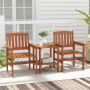 Outdoor furniture set, with storage box and 2 umbrella holes